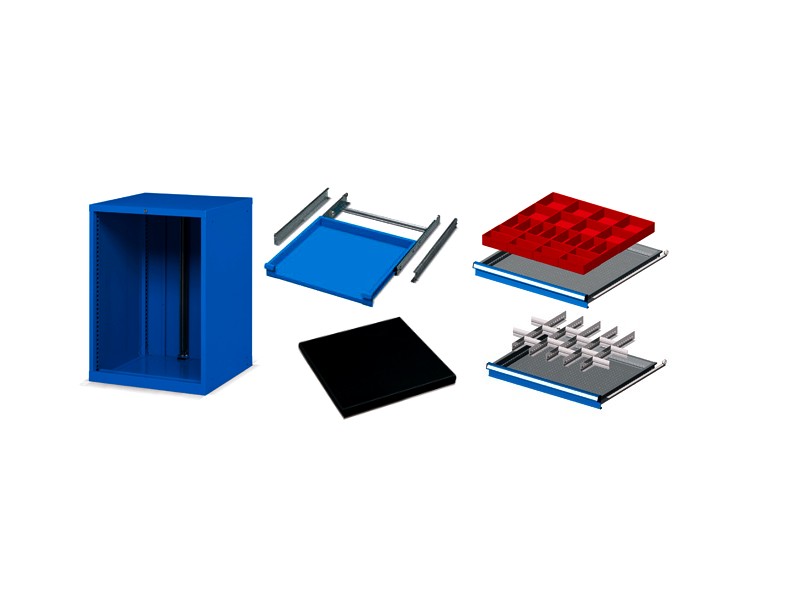 componenti per armadi a cassetti 717x726 mm